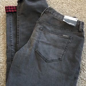 Eddie Bauer Flannel-Lined Jeans NWT